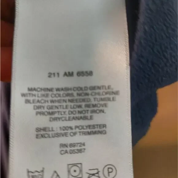 Columbia Blue Zip Front Jacket  L Gorpcore Fisherman Cabincore Classicore Preppy - Picture 11 of 12